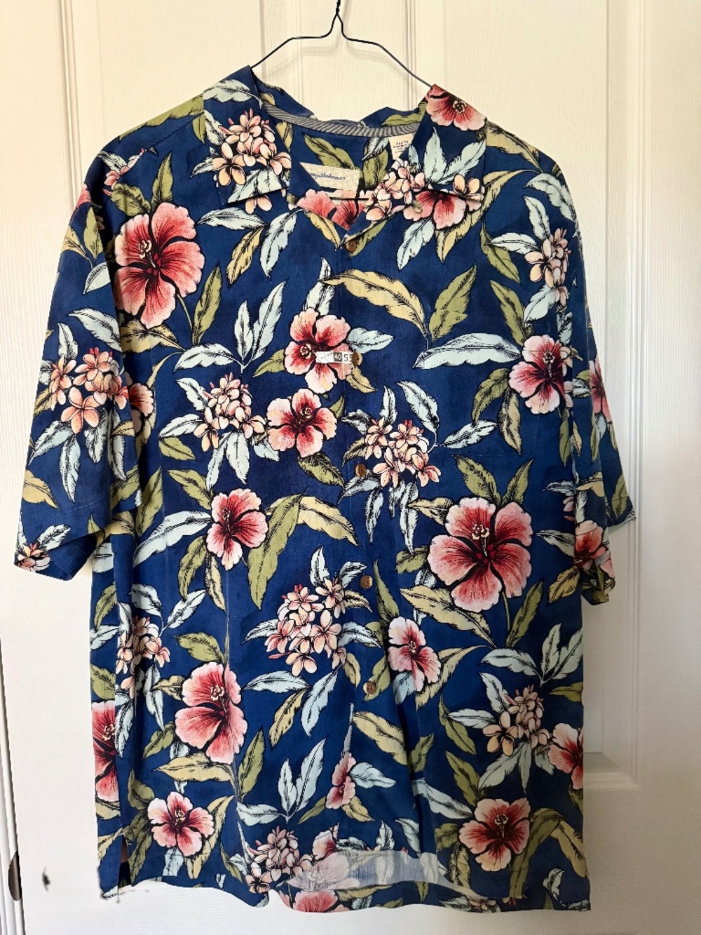 Tommy Bahama SS 100 % Silk Shirt Sz XL/TG Multicolored Floral Original fit